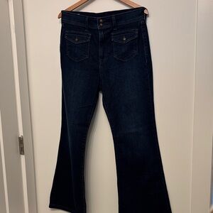Closeout! - Gap 70s Flare High Rise Blue Jeans